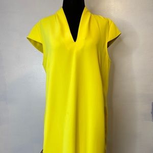 Whistles yellow spring summer dress size 8